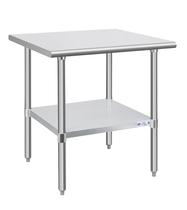 Mesa de aço inoxidável HALLY para preparação e trabalho 76x76cm com prateleira inferior