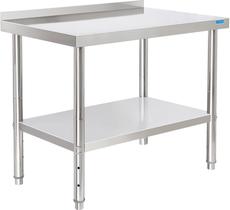 Mesa de aço inoxidável KUARBARR Prep & Work 60x90cm com prateleira