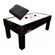 MESA DE AERO HOCKEY PRETA 1048 KLOPF + Capa