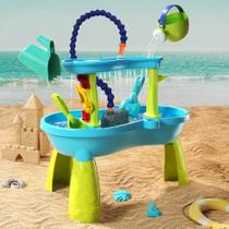 Mesa De Água Infantil Com Bomba Poderosa Ao Ar Livre Verão Splash Play Beach Sand Toys Acessórios