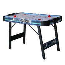 Mesa de Air Hockey Ahead Sports Azul Jogo de Ar Compacto 110 e 220V Com Acessórios