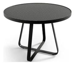 Mesa De Alumínio Ripada 120cm Área Externa E Interna Mesa De Alumínio Ripada 120cm Área Externa E Interna