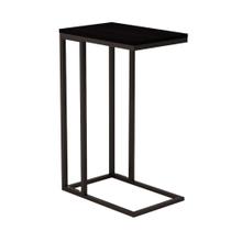 Mesa de Apoio Canto Preta Estilo Industrial