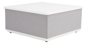 Mesa De Apoio Cinza Para Jardim Em Aluminio 44x91x91 Cm