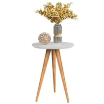 Mesa de Apoio Classic - Redonda com Pés Palito - Decoração - Várias Cores