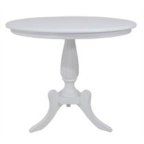 Mesa de Apoio Clássica Redonda Fragata 90cm Branco Provençal