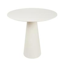 Mesa de Apoio Cone Off White - Tampo 60 cm Altura 70 cm