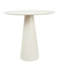 Mesa de Apoio Cone Off White - Tampo 70 cm Altura 60 cm
