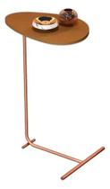 Mesa De Apoio De Sofa Organica Nature/Bronze- STARROSE Mesa De Apoio De Sofa Organica Nature/Bronze- STARROSE