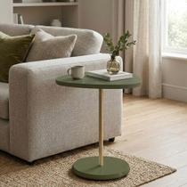 Mesa de Apoio Design Moderno para Sala com Estrutura Resistente Menta Bel