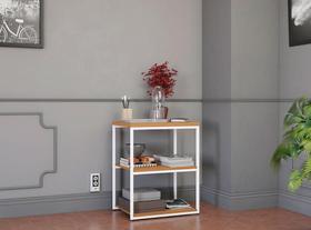 Mesa de Apoio Desk 045 Canela/Branco