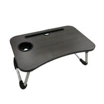 Mesa de Apoio Dobrável Multifuncional Bandeja Mdf Preto - Jac Pack