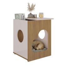 Mesa de Apoio e Lateral com Nicho Espaçoso para Pet Artely Pet Encanto 60x52x45cm