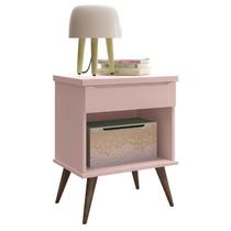 Mesa de Apoio Infantil Retrô Melinda com 1 Gaveta Rosê - Phoenix Baby Mesa de Apoio Infantil Retrô Melinda com 1 Gaveta Rosê - Phoenix Baby