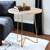 Mesa de Apoio JB 8004 Pérola e Dourado Bechara Mesa de Apoio JB 8004 Pérola e Dourado Bechara