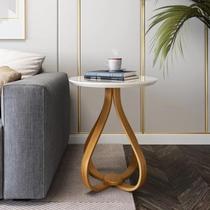 Mesa de Apoio Lateral 50cm X 70cm Rubi Branco/Mel