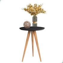 Mesa De Apoio Lateral Canto Redonda Decoração Sala Pé Palito Mesa De Apoio Lateral Canto Redonda Decoração Sala Pé Palito