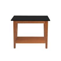 Mesa de Apoio Lateral Madeira Maciça New Veneza Preto Mesa de Apoio Lateral Madeira Maciça New Veneza Preto
