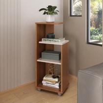 Mesa de Apoio Lateral Multiuso - Bis Cinamomo/Off White Mesa de Apoio Lateral Multiuso - Bis Cinamomo/Off White