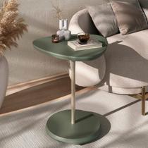 Mesa de Apoio Lateral Oval Bel - 100% MDF