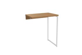 Mesa De Apoio Lateral Para Mesa Kappesberg Crome De Metal Branco Mesa De Apoio Lateral Para Mesa Kappesberg Crome De Metal Branco