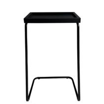 Mesa De Apoio Lateral Para Sofá Ou Cama Preta