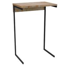 Mesa de Apoio Lateral Sofá Notebook Aço Madeira Canto Leitura - DiCarlo Mesa de Apoio Lateral Sofá Notebook Aço Madeira Canto Leitura - DiCarlo