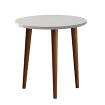 Mesa de Apoio mesa Lateral Decorativa Baixa Compacta branco