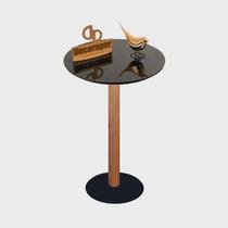 Mesa de Apoio Monopé para Sofá Redonda 35cm X70cm