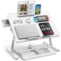 Mesa de apoio para notebook para cama SAIJI ajustável com gaveta de armazenamento