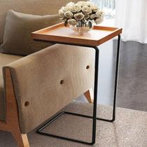 Mesa de Apoio para Sofá Bandeja Madeira