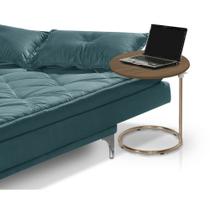 Mesa de Apoio Paty Regulável Industrial Base Aço Cobre Tampo Malbec MDF Mesa de Apoio Paty Regulável Industrial Base Aço Cobre Tampo Malbec MDF