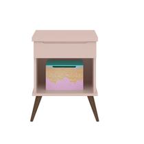 Mesa de Apoio Pés Palito Retrô Meli 100% MDF Rosê