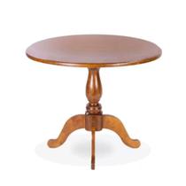 Mesa de Apoio Redonda e Pés Torneados - Tommy Design Mesa de Apoio Redonda e Pés Torneados - Tommy Design