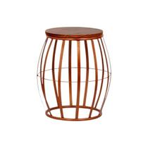 Mesa De Apoio Seat Garden Cobre Com Tampo - R&R DECOR