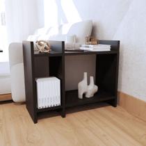 Mesa de Apoio Sofá Minimalista Mesinha Lateral - MDF Preto