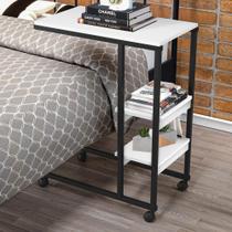 Mesa de Apoio Vintage para Cama Emili Preto e Branco Mesa de Apoio Vintage para Cama Emili Preto e Branco