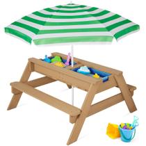 Mesa de areia e água Best Choice Kids com guarda-chuva de 100 kg Mesa de areia e água Best Choice Kids com guarda-chuva de 100 kg