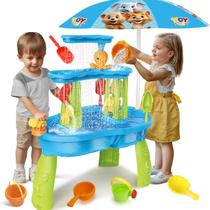 Mesa de Areia e Água TOY Life Infantil (1 a 3 anos) com Guarda-Sol Mesa de Areia e Água TOY Life Infantil (1 a 3 anos) com Guarda-Sol