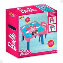 Mesa De Atividades Barbie C/ Cadeira Rosa - Fun F01640 Mesa De Atividades Barbie C/ Cadeira Rosa - Fun F01640