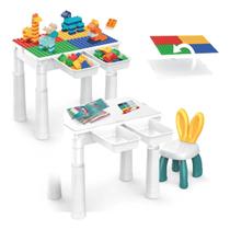 Mesa de Atividades com 102 Blocos de Montar Braskit Mesa de Atividades com 102 Blocos de Montar Braskit