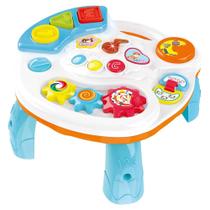 Mesa De Atividades Educacional Infantil Pimpolho Branco/Azul Mesa De Atividades Educacional Infantil Pimpolho Branco/Azul