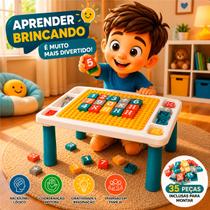 Mesa De Atividades Educativa Infantil Cubic Blocos de Montar Mesa De Atividades Educativa Infantil Cubic Blocos de Montar
