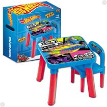 Mesa de Atividades Hot Wheels C/ Cadeira F0164-1 - Fun Divirta se