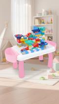 Mesa De Atividades Infantil Com 142 Blocos De Montar Mesa De Atividades Infantil Com 142 Blocos De Montar