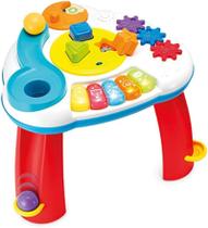 Mesa de atividades infantil com piano - winfun