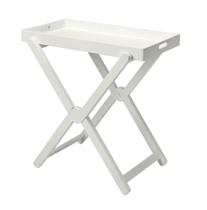 Mesa de bandeja Offex Transitional Retangular White X-Legs