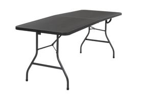 Mesa de banquete dobrável Cosco Molded de 6 pés com alça preta Mesa de banquete dobrável Cosco Molded de 6 pés com alça preta