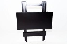 Mesa de Bar Dobrável 70x70 em Madeira Preto Mesa de Bar Dobrável 70x70 em Madeira Preto