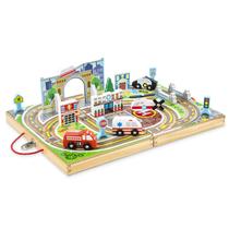 Mesa de Brinquedo Take-Along Tabletop Town Melissa & Doug com 4 Veículos Mesa de Brinquedo Take-Along Tabletop Town Melissa & Doug com 4 Veículos